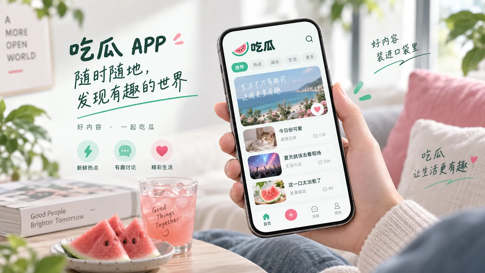 音频波形与直播界面示意